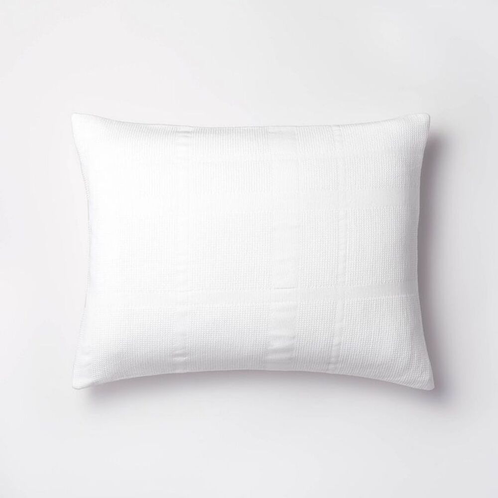 King Waffle Matelasse Quilt Sham - White Studio McGee
